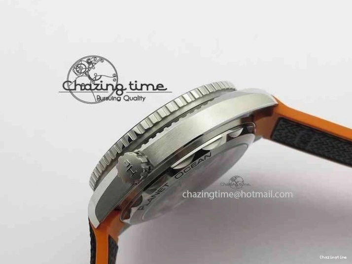 0521 Resilient Planet Ocean 2016 43.5mm SS OM 1:1 Best Edition Black Dial On Black Nylon Strap A 8167